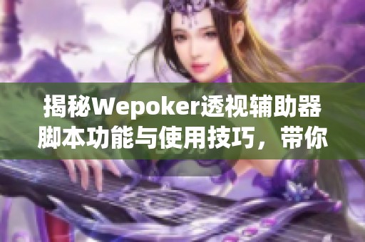 揭秘Wepoker透視輔助器腳本功能與使用技巧，帶你玩轉游戲新境界