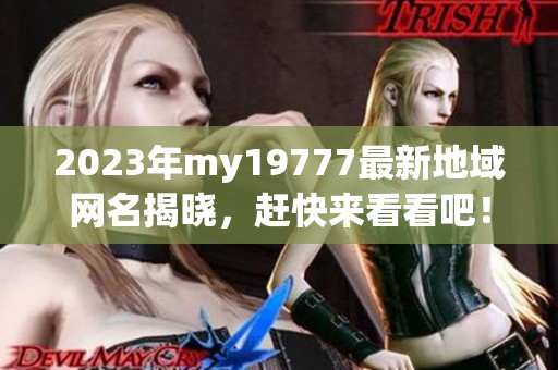 2023年my19777最新地域網(wǎng)名揭曉，趕快來看看吧！