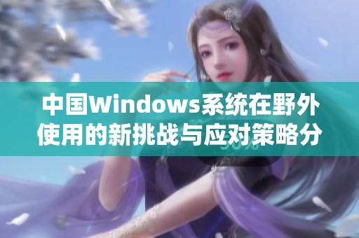 中國Windows系統(tǒng)在野外使用的新挑戰(zhàn)與應對策略分析